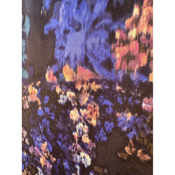 Betsey Johnson Navy Floral Print Dress Size 4 - Picture 2 of 8